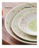 Cherry Blossom Ceramic Bowl & Plate Set: Includes Rice Bowl, Soup Bowl, Large Plate, Dish Plate, and Large Noodle Bowl - Japanese Imported.