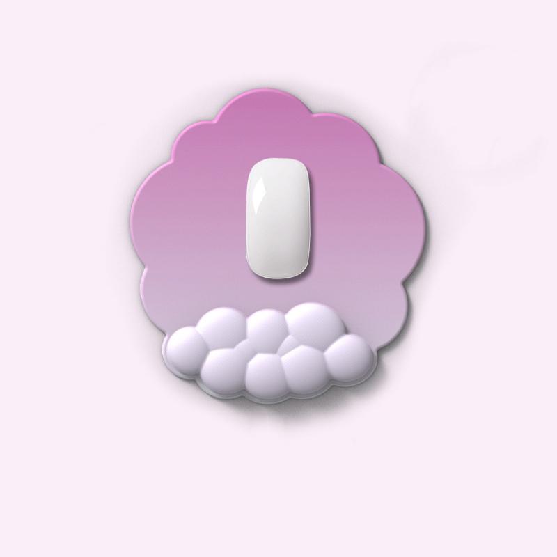Mouse Pad Cloud Gradient Keyboard Hand Silicone Hand Pad Notebook Desktop Office Anti-skid Pad