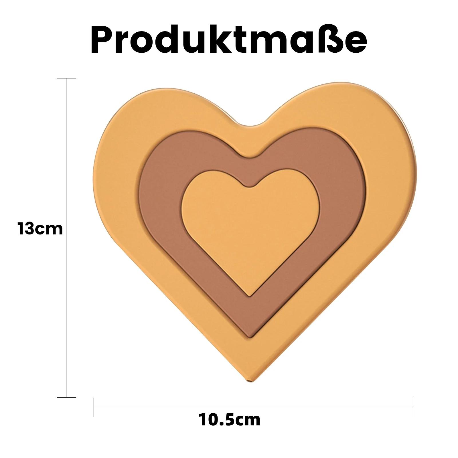 

1 шт. Силиконовые подставки в форме сердца, Защищающие от ожогов и высоких температур, Подставки для чашек, Водонепроницаемая подставка для кастрюли, Кухонные предметы, Аксессуары