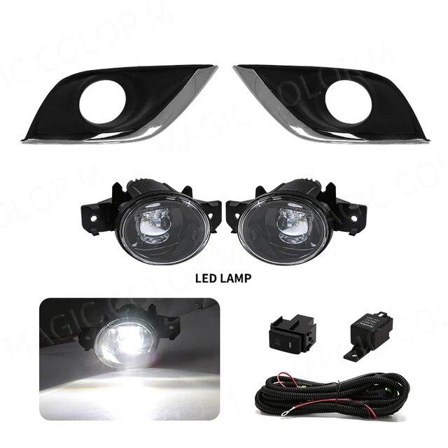 For Nissan Sunny Led Fog Light VERSA Sedan ALMERA N17 2014 2015 2016 2017 2018 Daytime Running Lamp DRL Daylight Waterproof 12V
