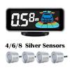 4 Pcs/6 Pcs/8 Pcs Probes Rear Reversing Radars System Parking Sensor Kit LCD Display Car Distance Detection Sound Warning Buzze