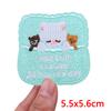 Pink Letter Patch DIY Summer Vibes Embroidered Patches Iron On Patches For Clothing Thermoadhesive Patches Cartoon Sew Bagdes