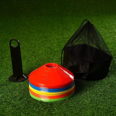 Round Mouth Logo Disc Soccer Trainingequipment  Logo Disc Obstacle Logo Cone Obstacle Disc Soft Durable Equipment Marker Outdoor