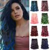 One Piece Colored Hairpieces Ombre Natural Lifelike Wig Soft Long Curly Hair Extensions  For Women