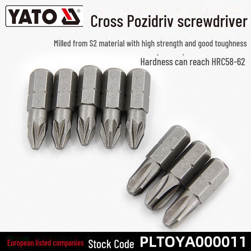 

Головка сверла для электрической отвертки YATO 1/4 S2 PZ3x25mm 10-piece set
