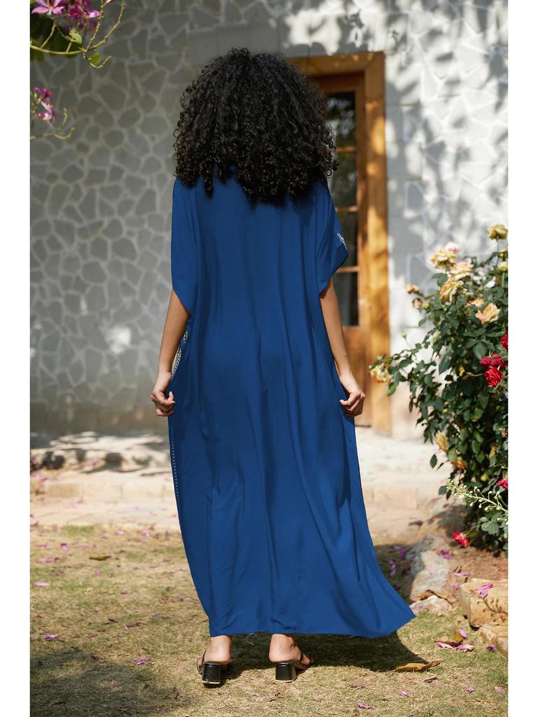 2024 Cotton Embroidered Vacation Plus Size Beach Dress Cover-up