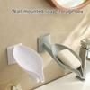 Adjustable Leaf Shape Soap Box Drain Soap Holder Box 360 Rotatable Bathroom Soap Holders Wall Mounted Bathroom Accessories
