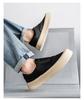 Canvas men's shoes, summer new, anti slip, thick sole, breathable, lightweight, lazy, one foot board shoes, men's sports shoes