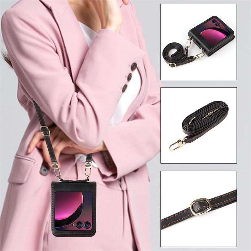 Phone Cases Motorola, Leather Cases with Integrated Lanyard & Card Slots