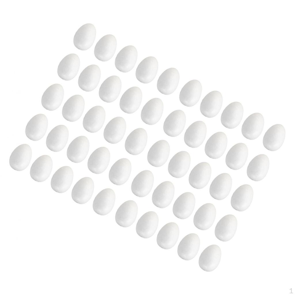 10 Foam Eggs Craft Art Decorative Made of As Surface for Designing Children