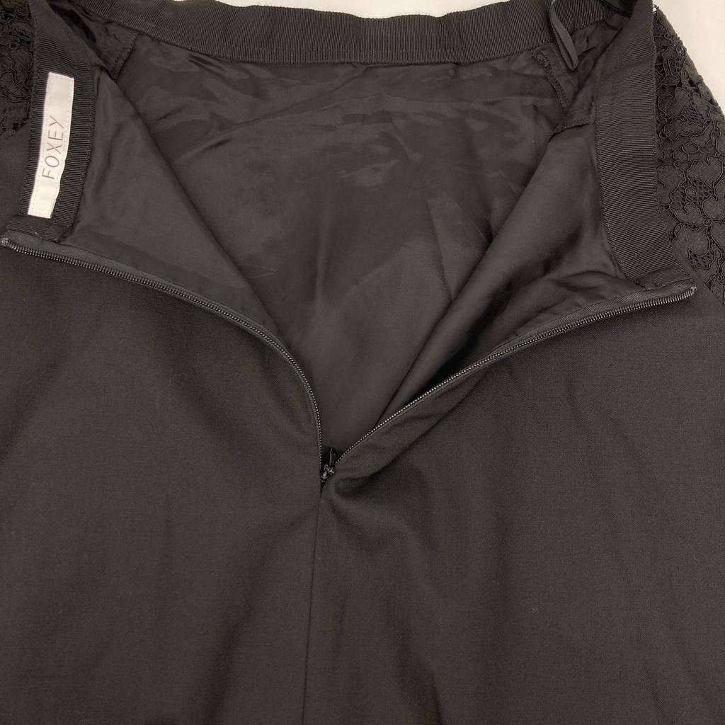 FOXEY 39321 Blacksite Lace Parisienne Skirt Skirt 38 blackUsed
