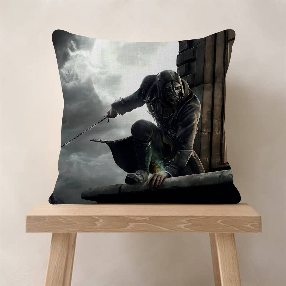 Dishonored Game Pillow Gift Home Office Decoration Bedroom Sofa Car Cushion Cover Case x