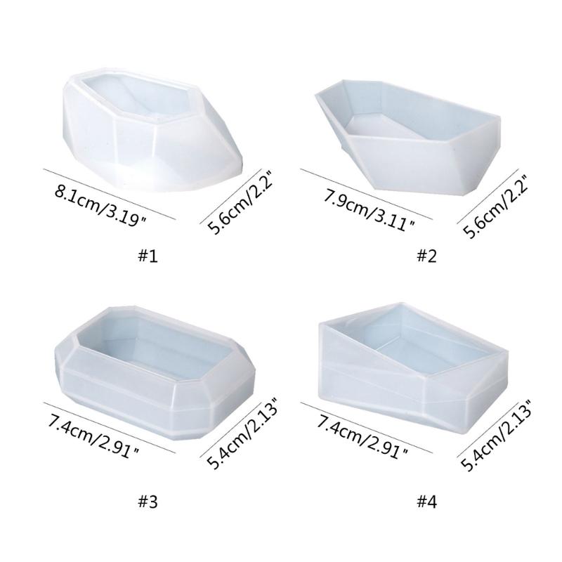 Large Multi-Faceted Gem Stone Resin Epoxy Mold for Jewelry Soap,Ice Making,Gemstone Isomalt Baking,Cabochon Candle Craft