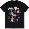 JoJo's Bizarre Adventure Shirt Merch Manga Poster T Shirt Women Men Kids 3D Print t-Shirts Cotton Black Tee Shirt