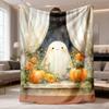 2026 Latest Flannel Blanket | Holiday Themed, Cozy Home Living Room Sofa TV Warm Blanket, Bedroom Bed Cover, 1pc, Polyester, Mixed Color, Digital Prin