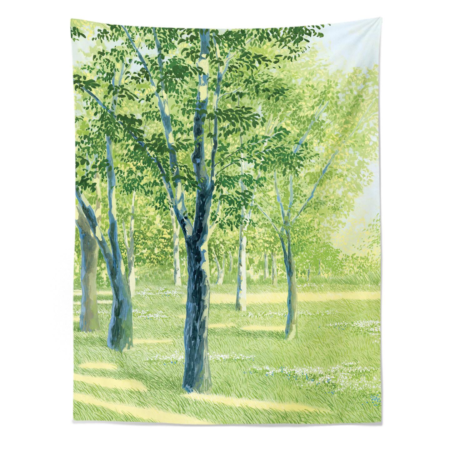 

New Fresh Summer Printed Tapestry Ins Style Literary Wall Hanging Home Decor Bedroom Aesthetic Background Cloth 74x94cm(29x37in)