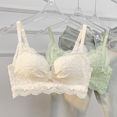 Soutiens-gorge en dentelle solide pour femmes Soutiens-gorge push-up pour femme Lingerie sexy pour femme