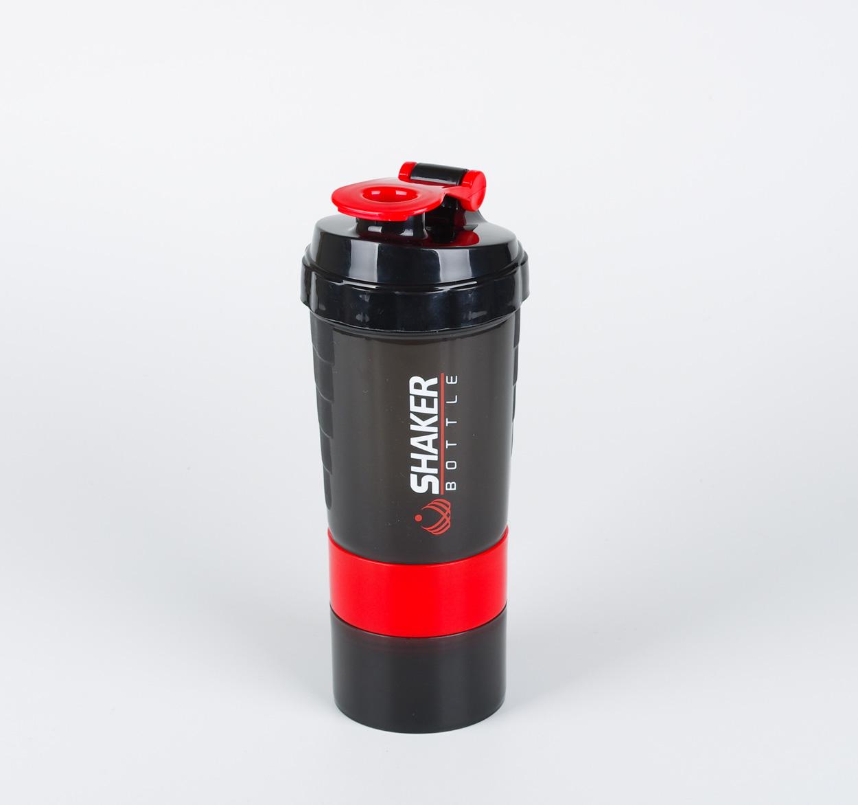 B30-0062 Amz Hot Selling 2023 500ml Custom Logo Gym Fitness PP Water Bottle Protein Shaker Shake Bottle 0.5L красный