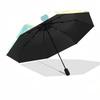1pc Cute Cartoon Character Automatic Folding Umbrella with Bowknot Design - Portable 3-Fold Outdoor for Fans, Travelers, Everyday Use, Festive Gift.Q0