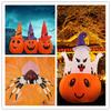 Halloween Inflatable Decoration Courtyard Prop Built-in LED Lights Inflatable Model Outdoor Ornament Party New Year Garden Decor