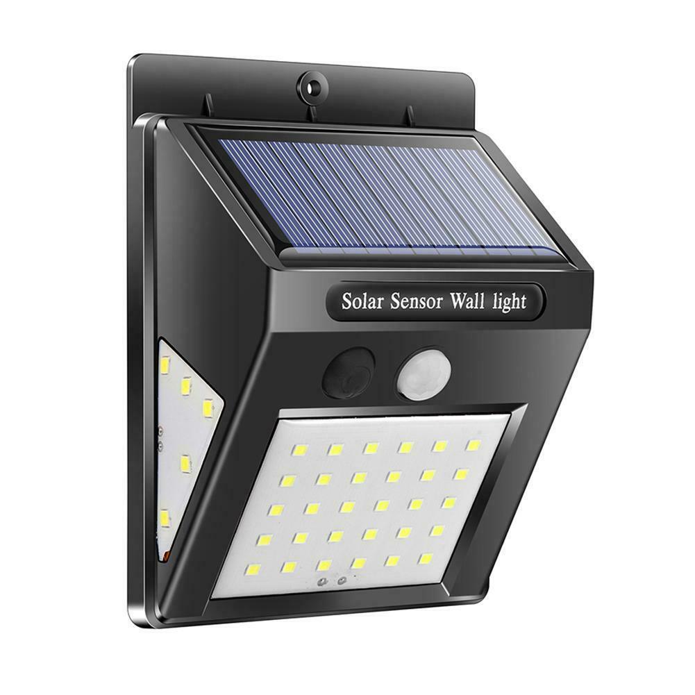 Solar Motion Sensor Wall Lamp with 30/20+5+5 LED for Outdoor Use In Courtyards, Villas, and Streets