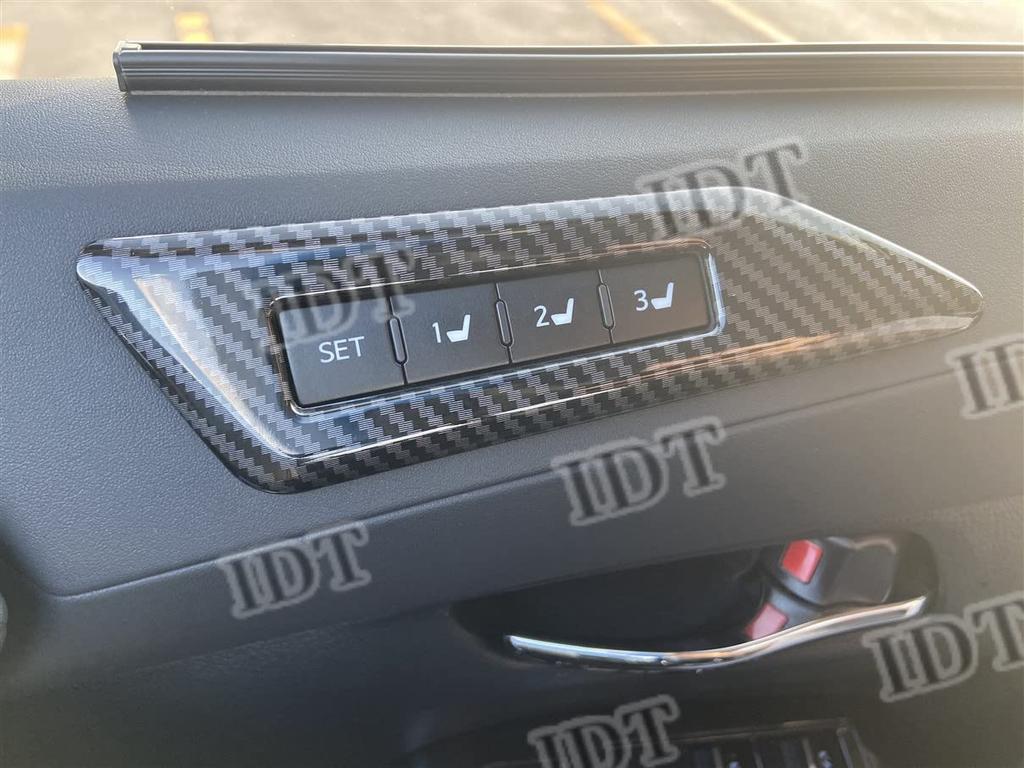 IDT 30 Series Alphard Vellfire Carbon Seat Memory Front Adjustable Switch Cover Interior Panel Interior Customized Parts (Sheet Memory, Carbon)