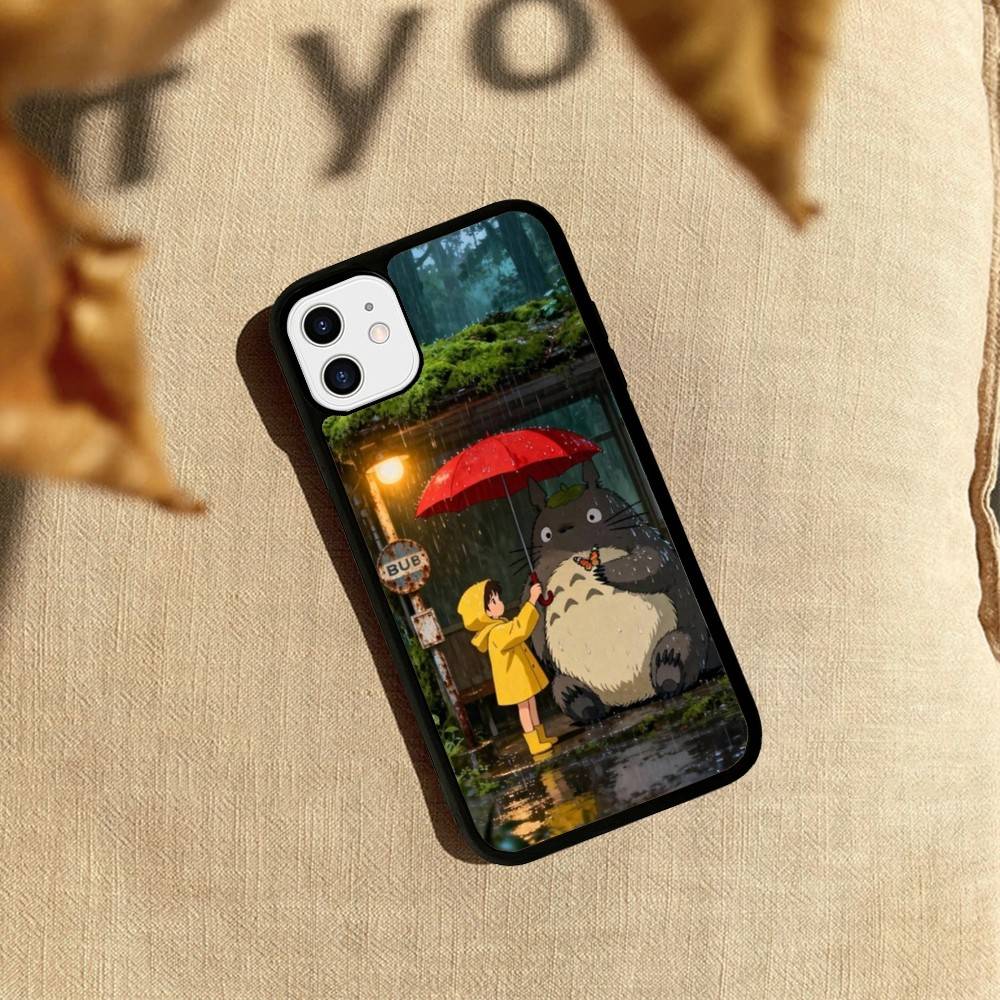 Cute T-Totoroes For iphone 17 Air 16 15 14 13 12 11 Pro Max TPU+PC Plus Shockproof Back Phone Cover