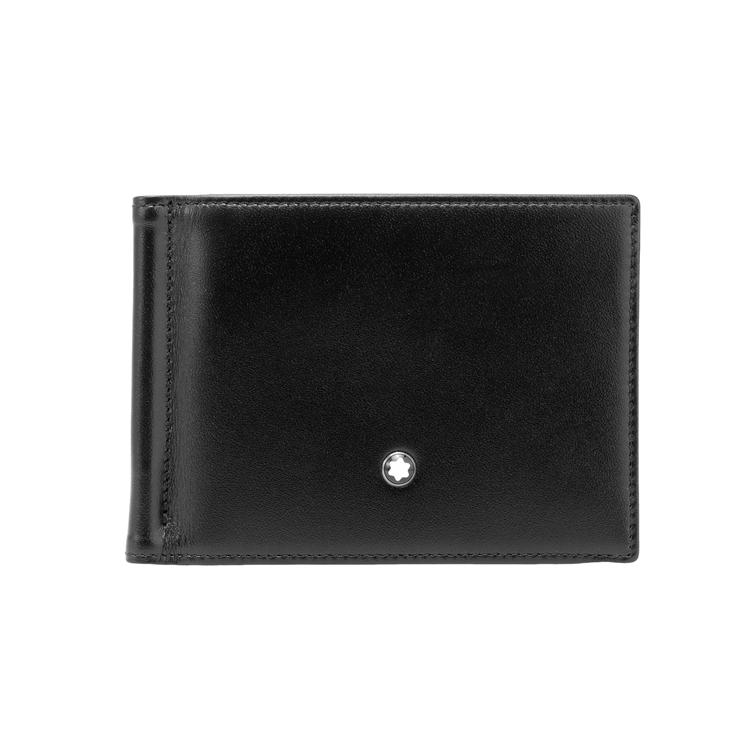 Montblanc Portafoglio in Pelle Meisterstück a Doppia Piegatura da Uomo Nero 5525