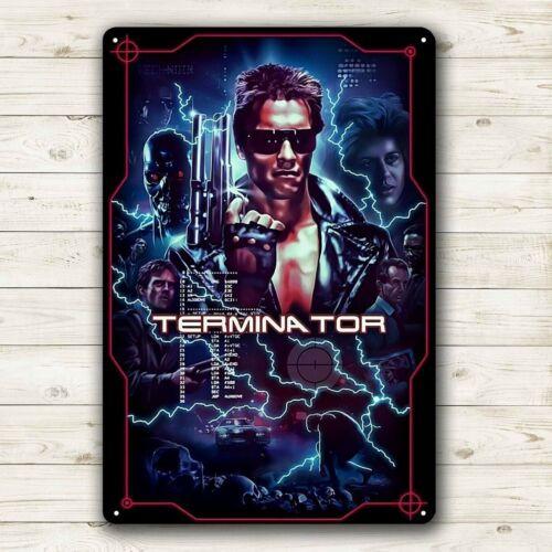 Terminator Arnold Schwarzenegger Movie Metal Poster Tin Sign 20x30cm PlateAluminum 20x30cm(7.8x11.8inch)