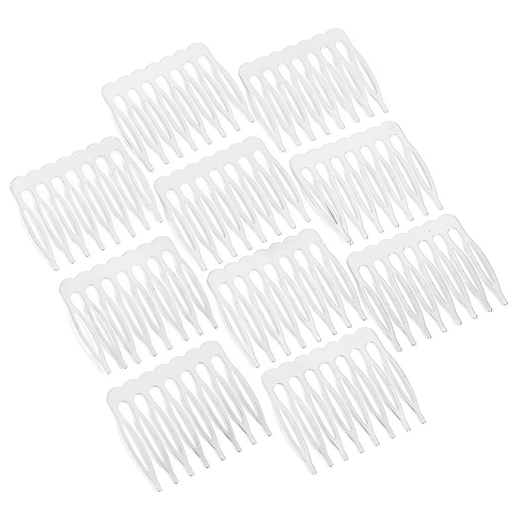 10pcs Simple Hairpins Hair Combs Metal 5 8 10 Teeth Bridal Hair Comb For Women Bridal DIY Wedding Hair Pins Headwear Accessories