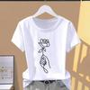 90s Y2k Women's Printed Sports Fashion Casual Explosive Short Sleeved T-shirt Pattern T-shirt Women's Clothing T-shirt