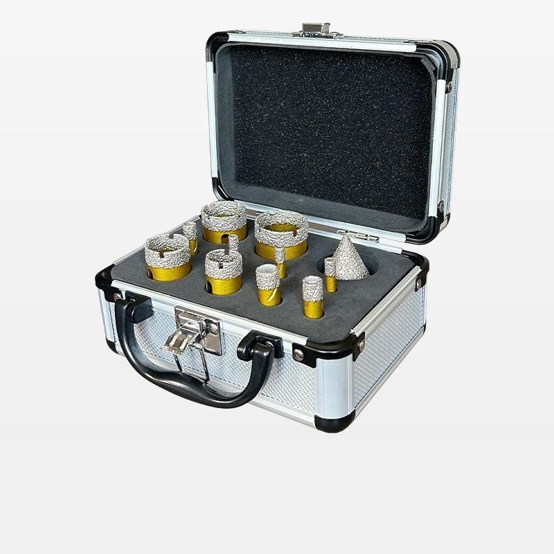 

Dry Drilling Kit Brazed Diamond Drill Bits for Full Ceramic Tile Granite Marble Glass Hole Saw