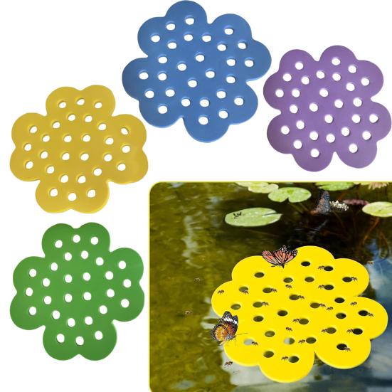 4 Pcs Floating Bee Watering Station EVA Foam Butterfly Drinking Station Bee Insect Waterer for Outdoor Garden Decor