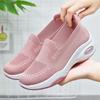 Fashion Fashion Knit Breathable Slip-On Casual Sneakers for Women Fashion Air Cushion Platform Outdoor Walking Shoes Woman Running Shoes