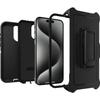 Coque - otterbox - defender - iphone 15 pro max - protection multicouche - résistant aux chutes - noir