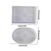 Agate Tray Silicone Molds Epoxy Resin Casting Molds for Jewelry Plate Rolling Tray Soap Dish Making Oval Rectangular