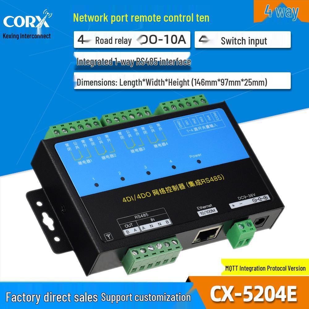 TCP/IP Modbus Network IO Relay Controller with 485 Support