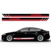 2PCS Car Door Racing Stripe Sticker Vinyl Decor Auto Waterproof Exterior Tuning Accessories For Tesla Model 3 Y S X 2016-2024