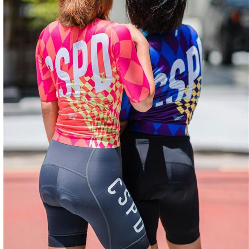 Womens Cycling Jersey Bib Shorts Set