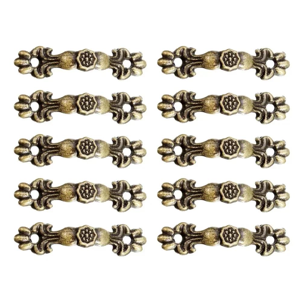 10 pcs Jewelry Boxes Handles Antique Bronze Wardrobes door Handles Zinc Alloy Drawer Handles for Decorative Jewelry Boxes