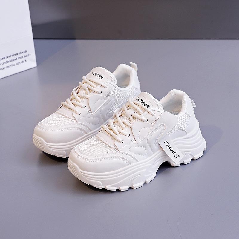 Women's Shoes Spring Internet Celebrity Dad Shoes Ins Super Fire Casual Sports Shoes 2025 Platform White Shoes Children YYT-T95