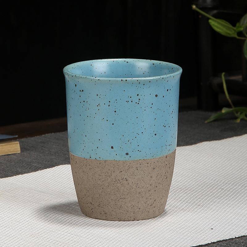 

Japanese-style coarse pottery teacup master cup retro handmade firewood-fired ceramic Kung Fu tea set single water cup light luxury