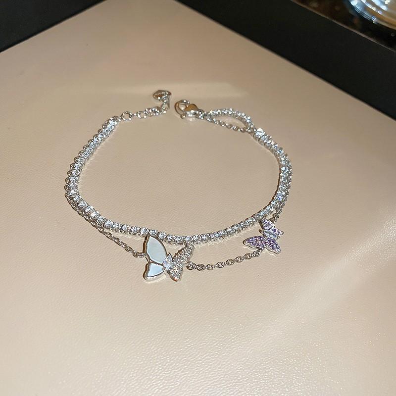 Electroplated Zircon Sun Love Bracelet Niche Sweet Versatile Bracelet Temperament Light Luxury High-end Jewelry Women