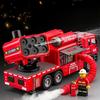 1:50 Rauchabzug Feuerlöschfahrzeug Legierung Metall Druckguss Modellauto Simulation Sammlerstücke Ornamente Weihnachtsgeschenk