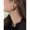 INS Super Cool Thick round Women's Titanium Steel Fashionable Earrings