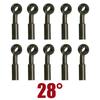 10X 10mm Motorcycle Hydraulic Reinforced Brake Clutch Oil Fuel Hose Line Pipe Fitting Joint Brake Line Adapter 0 28 90 Degree