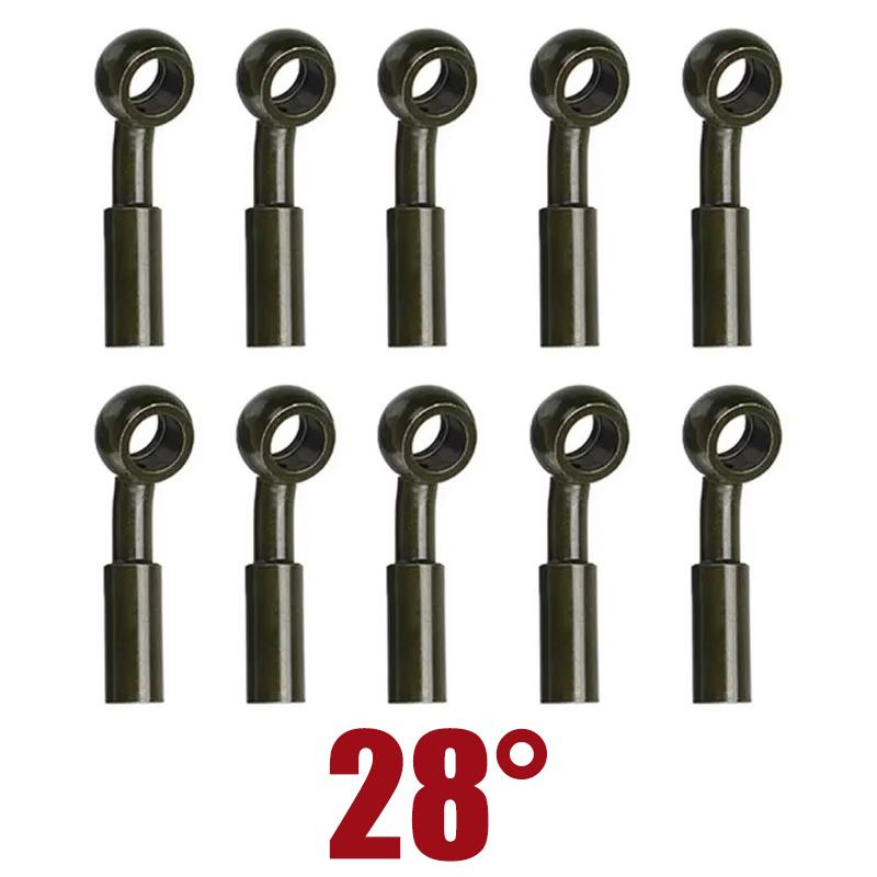 10X 10mm Motorcycle Hydraulic Reinforced Brake Clutch Oil Fuel Hose Line Pipe Fitting Joint Brake Line Adapter 0 28 90 Degree