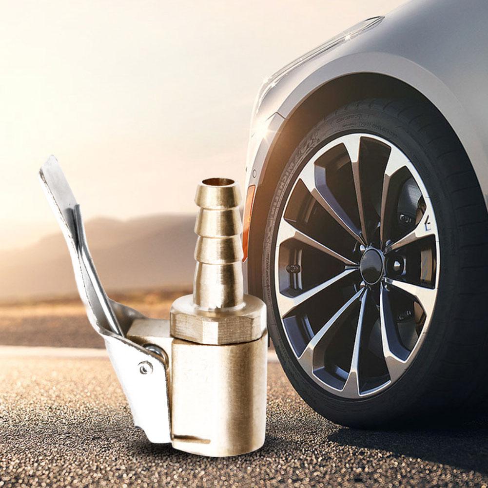 Car Tire Air Chuck 6/8mm Inflator Pump Valve Connector Car Truck Air Pump Chuck Clamp Connector Adapter for Inflatable Pump