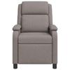 Massage Recliner Taupe Fabric
