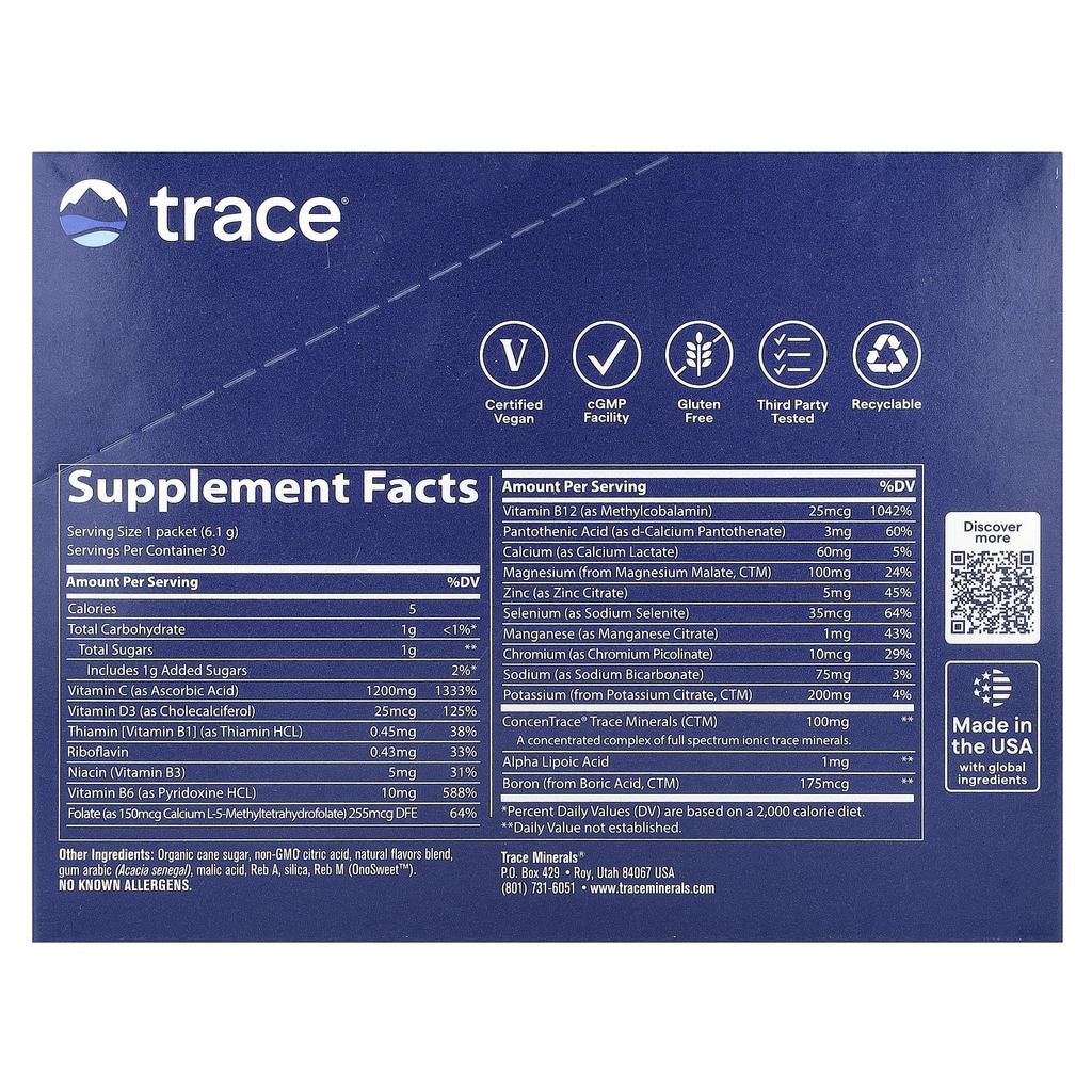 Electrolyte Stamina Power Pack, Pineapple Coconut, 30 Packs, 6.1G (0.22Oz) Each